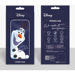 Pouzdro AppleMix DISNEY Apple iPhone 5 / 5S / SE - Ledové království - sněhulák Olaf - gumové - průhledné