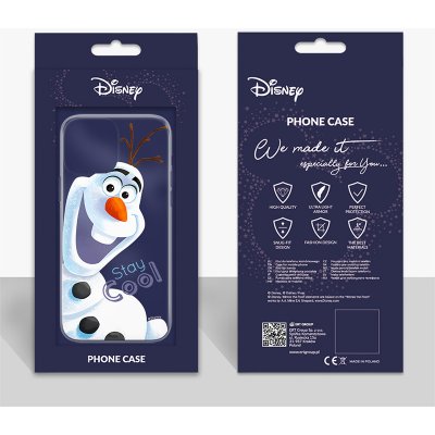 Pouzdro AppleMix DISNEY Apple iPhone 5 / 5S / SE - Ledové království - sněhulák Olaf - gumové - průhledné – Zbozi.Blesk.cz