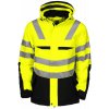 Pracovní oděv Projob 6418 ZATEPLENÁ PRACOVNÍ BUNDA EN ISO 20471 TŘÍDA 3 Žlutá/černá