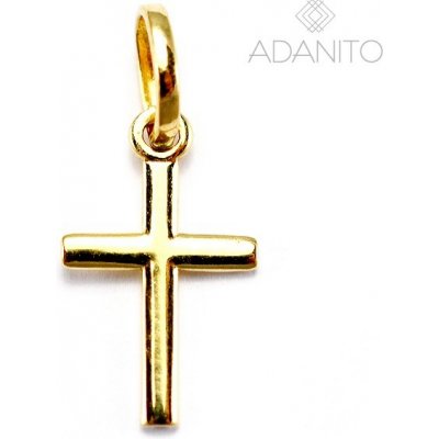 Adanito BRP0235G Zlatý přívěsek křížek – Zboží Dáma