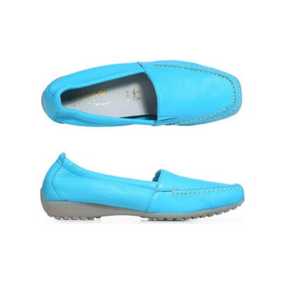 Vitaform mokasíny kůže tyrkysové – Zbozi.Blesk.cz