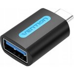 Vention USB-C (M) to USB 3.0 (F) OTG Adapter Black PVC Type CDUB0 – Sleviste.cz