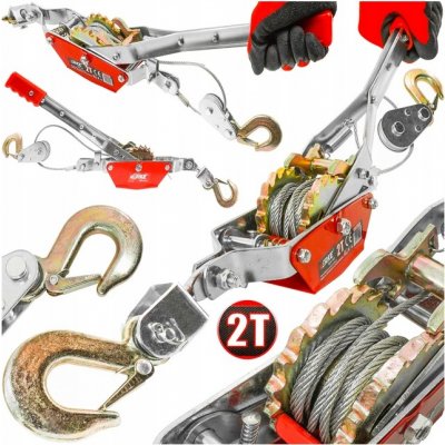 Ruční lanový naviják 2T Light Duty, Verke V87255 – Sleviste.cz