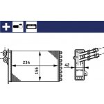 Výměník tepla, vnitřní vytápění MAHLE AH 72 000S | Zboží Auto