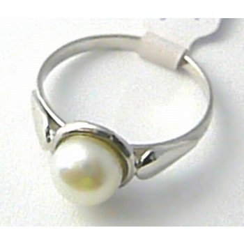 Klenoty Budín dámský mohutný velký zlatý prsten s velkou bílou perlou S115  od 4 610 Kč - Heureka.cz