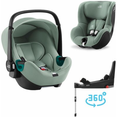 BRITAX RÖMER set Baby-Safe 3 i-Size+Flex Base 5Z+Dualfix 3 i-Size 2023 Jade Green