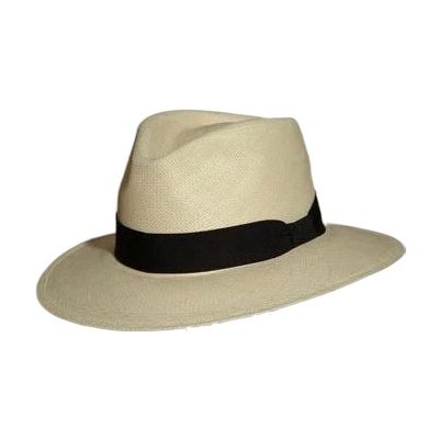 Carlsbad Hat Co. Luxusní panamský klobouk Panama Fedora se stuhou Panama Tierra – Zboží Mobilmania