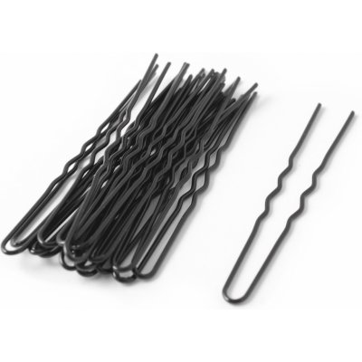 Černé vlásenky Varianta: střední 6,5 cm – Zboží Dáma