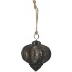 Mocca antik vánoční skleněná baňka – 7*7*7 cm - Chic Antique – Hledejceny.cz