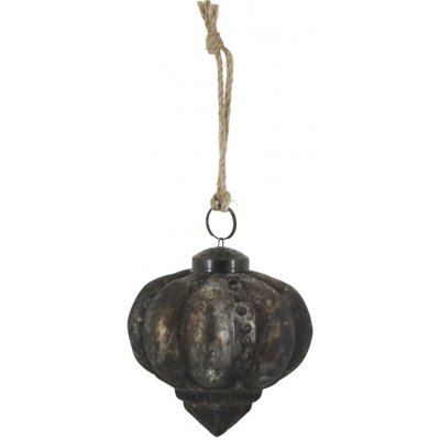 Mocca antik vánoční skleněná baňka – 7*7*7 cm - Chic Antique – Hledejceny.cz