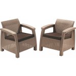 Allibert Corfu Duo hnědá / warm taupe 2 ks – Hledejceny.cz