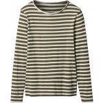 esmara Dámské triko s dlouhými rukávy olivová/bílá – Zbozi.Blesk.cz