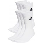 adidas ponožky Cushioned Sportswear Crew Socks 6 Pairs White – Zboží Dáma