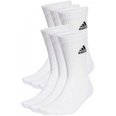 adidas ponožky Cushioned Sportswear Crew Socks 6 Pairs White – Zboží Dáma