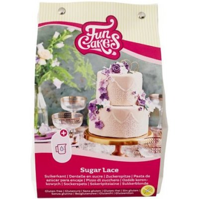 Jedlá krajka bílá - směs bezlepková - 400 g - FunCakes – Zboží Dáma