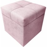 Well Done Taburet s úložným prostorem kostka 1 měkká 40x40 různé barvy 100 černá – Zboží Dáma
