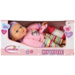 Teddies miminko 30cm měkké tělo s lahvičkou dudlíkem 31x15,5x10cm – Zboží Dáma