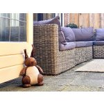 Esschert Design Koženková dveřní zarážka ZVÍŘÁTKA,18/20/25cm Zajíc Rubby – Zboží Dáma