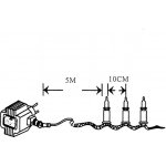 Voltronic 67407 VÁNOČNÍ ŘETĚZ 10 M 100 LED BAREVNÝ BEZ OVLADAČE – Sleviste.cz