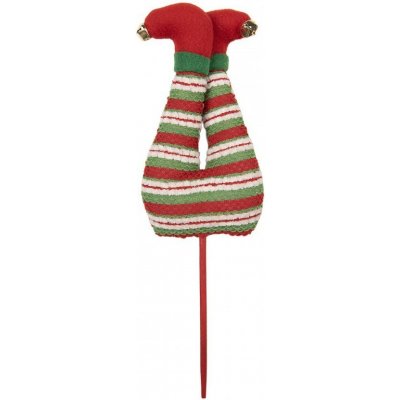 Clayre & Eef Kouzelný vánoční zápich nohy skřítek Elf - 10*4*30 cm - Clayre & Eef – Hledejceny.cz
