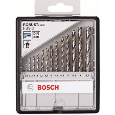 Sada vrtáků do kovu Robust Line HSS-G, 135°, Bosch 1 - 6,5 mm, 13ks – Sleviste.cz
