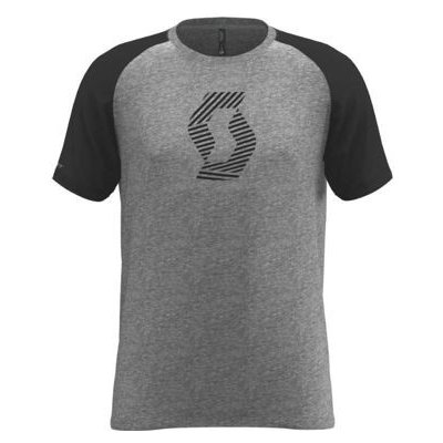 Scott Tee M´s 10 Icon Raglan Heather grey black – Hledejceny.cz