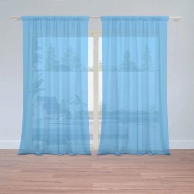 Záclony Azurová: 2 ks - 150x250 cm - Sablio – Hledejceny.cz