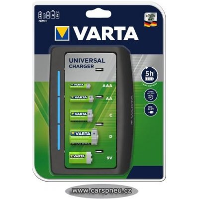 Univerzální nabíječka | AA, AAA, C, D, 9V | bez baterií (VARTA, 57648 101 401)