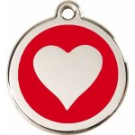 Red Dingo známka Heart Red SRed Dingoce červené M 30 mm – Hledejceny.cz