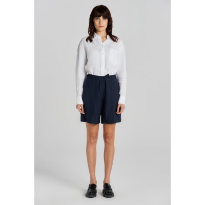 Gant šortky REL TIE WAIST SHORTS modrá – Sleviste.cz