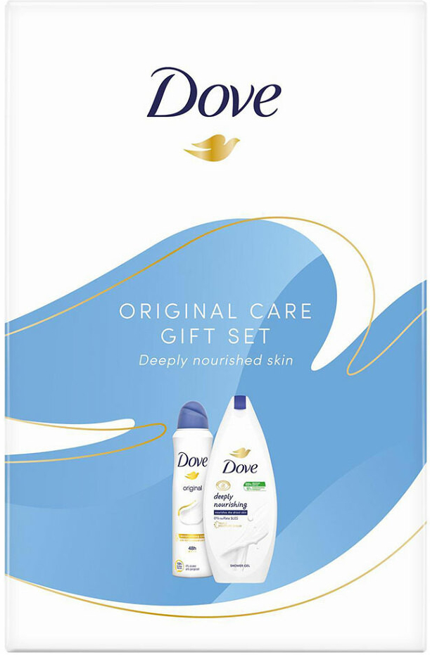 Dove Original sprchový gel 250 ml + deospray Original 150 ml dárková sada