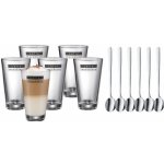 WMF Clever And More skleněné sklenice na latté se lžičkami 6 x 280 ml – Hledejceny.cz