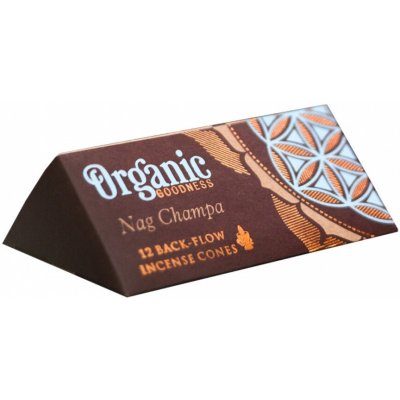 Organic vonných kuželů se zpětným tokem Nag Champa 12 ks – Hledejceny.cz