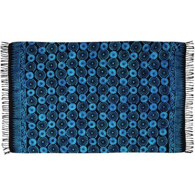 Sarong BOB Batik Louka černo-tyrkysový – Zboží Mobilmania