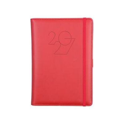 Poly A5 denní 2027 červená – Zboží Mobilmania