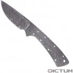 Dictum Čepel na výrobu nože Full Tang Blade Blank Random Damascus 65 mm