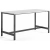 Konferenční stolek AJ Produkty Stůl Various 180x80 cm černé nohy bílá