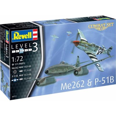 Revell Me262 & P 51B Plastic Modelkit 03711 1:72 – Zboží Mobilmania