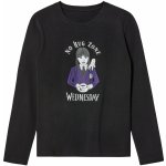 Dívčí triko s dlouhými rukávy černá – Zboží Mobilmania