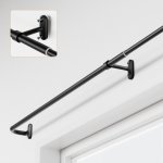 Onpira Garnýž - teleskopická tyč na závěsy 128-243 cm Černá – Sleviste.cz