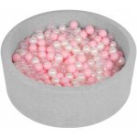 Divio Dětský suchý bazén 90x30 s míčky růžové 500 míčků – Zboží Dáma