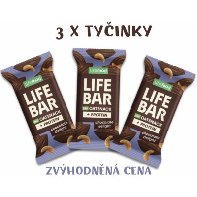 Lifefood Lifebar Oat Snack proteinová 3 x 40 g – Zbozi.Blesk.cz