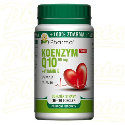 Bio-Pharma Bio Products Koenzym Q10 Forte 60 mg+Vit.E 30+30 tablet – Hledejceny.cz