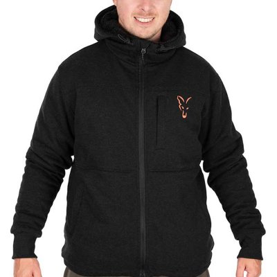 FOX Bunda Collection Sherpa Jacket Black Orange - Velikost: L – Zboží Dáma