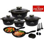 Zilner Sada titanových hrnců 17ks ZL-8635, indukce – Zboží Dáma