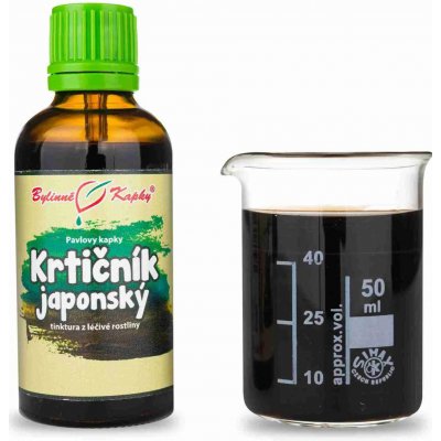 Bylinné kapky Pavlovy Krtičník japonský TCM tinktura 50 ml – Hledejceny.cz