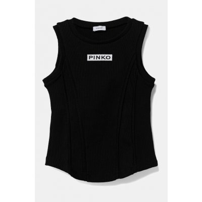 Pinko Up tílko s logem žebro černé – Zboží Dáma