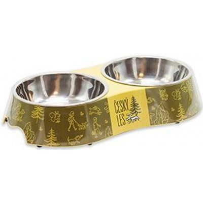 Akinu ČESKÝ LES melaminová miska s nerez vložkou M 2 x 400 ml – Zboží Dáma