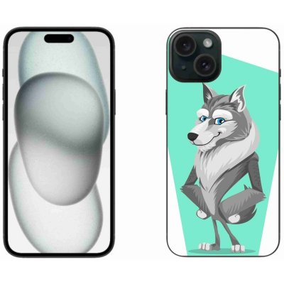 mmCase Gelové iPhone 15 Plus - kreslený vlk – Zboží Mobilmania