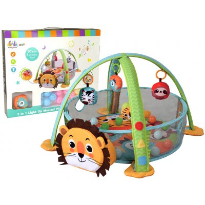 Lean Toys Vzdělávací podložka Lion míčky do ohrádky